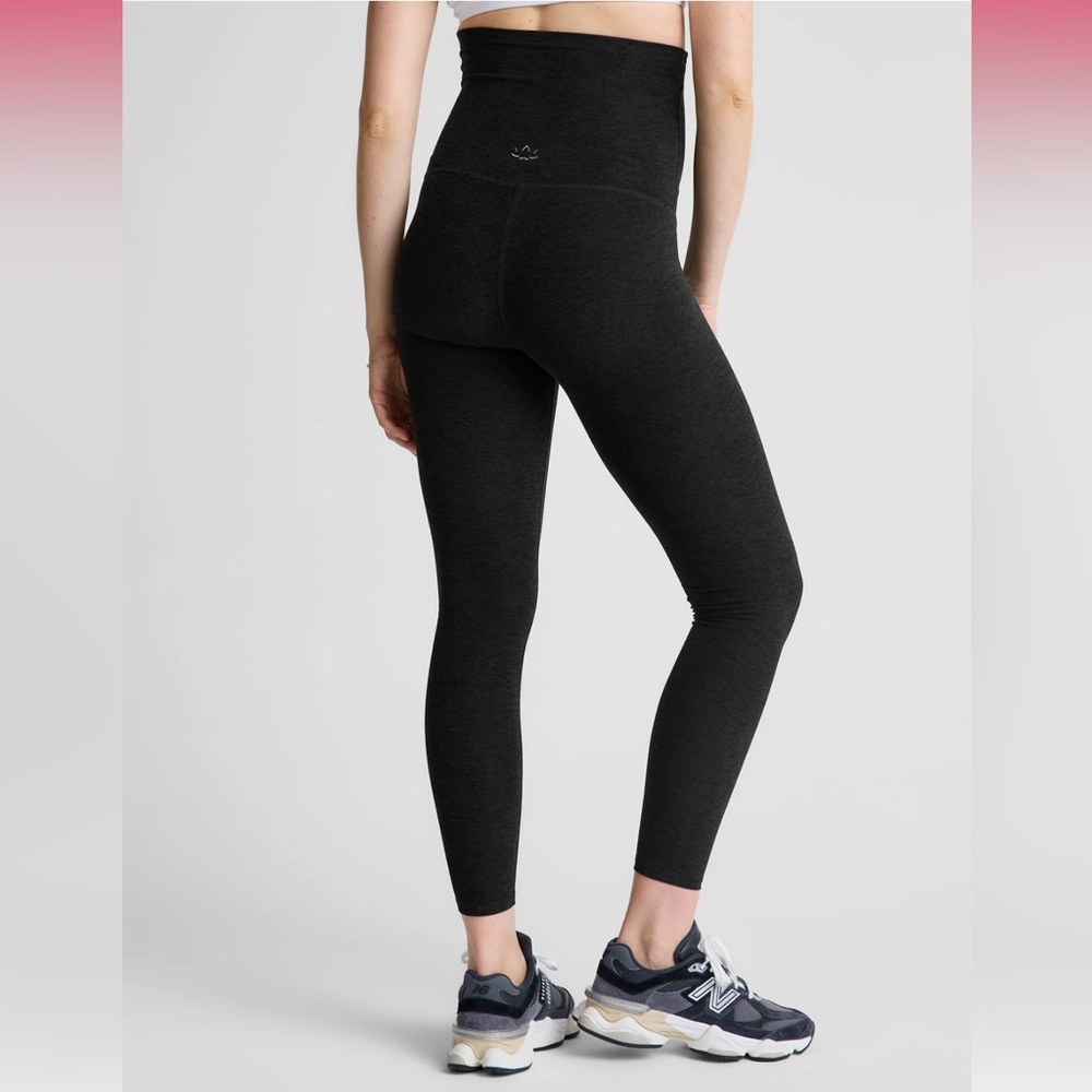 Spacedye Love the Bump Midi Maternity Legging Darkest Night - Picture 3 of 4